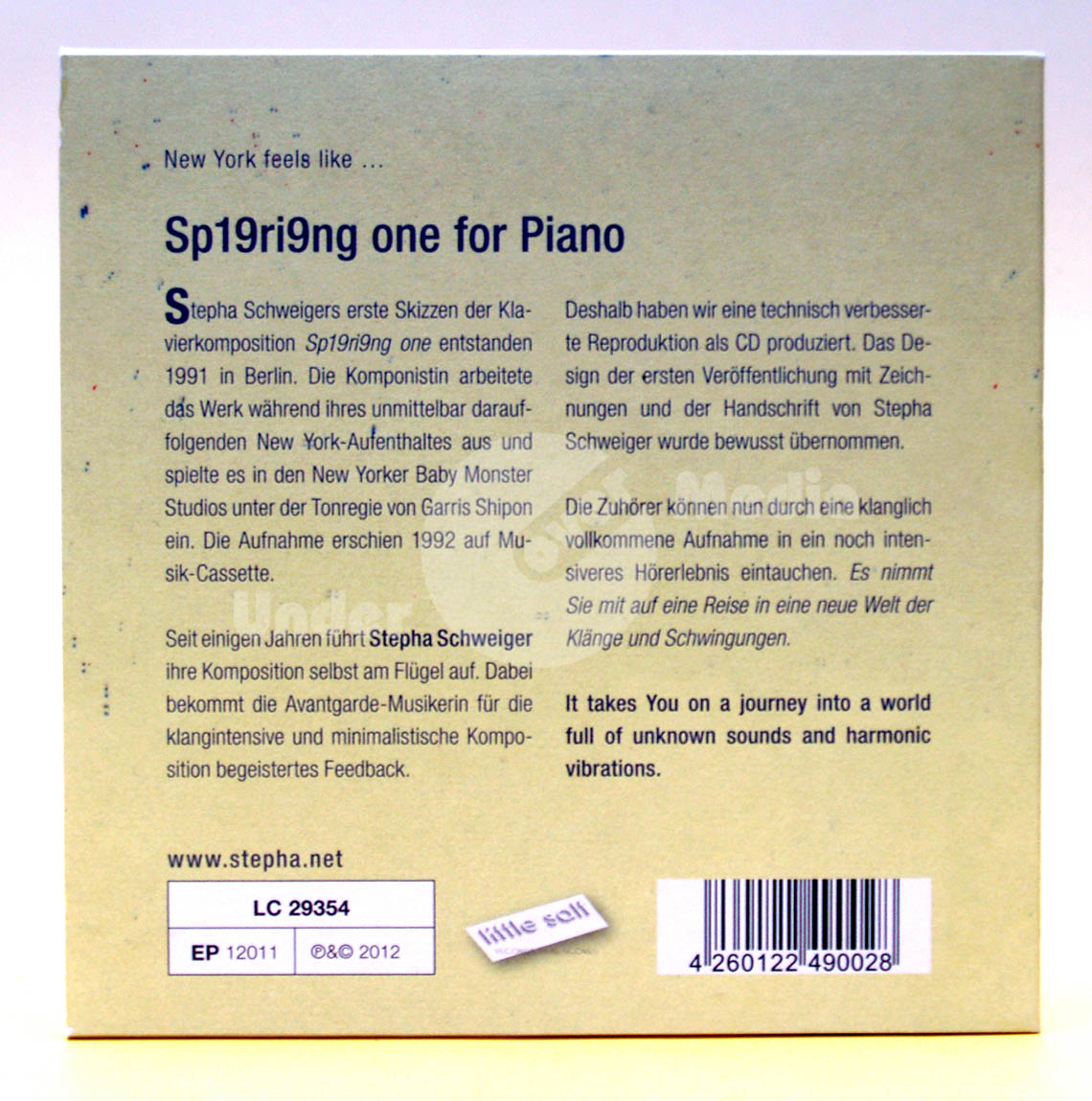 Stepha Schweiger – Sp19ri9ng One For Piano
